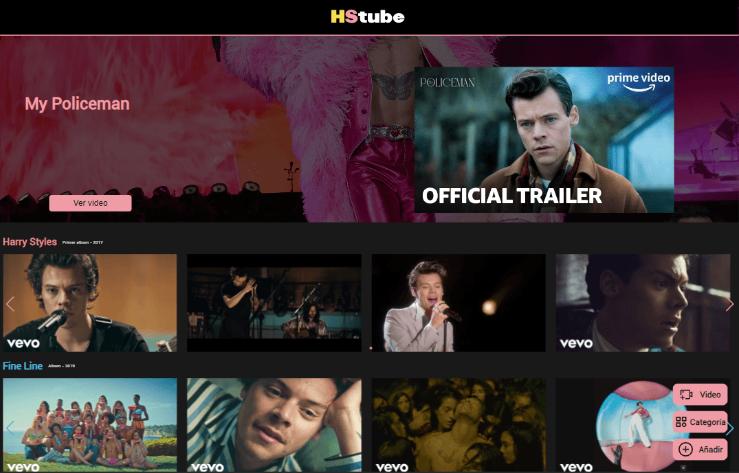 Screenshot HStube desktop