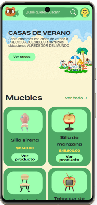 Screenshot productos nooks